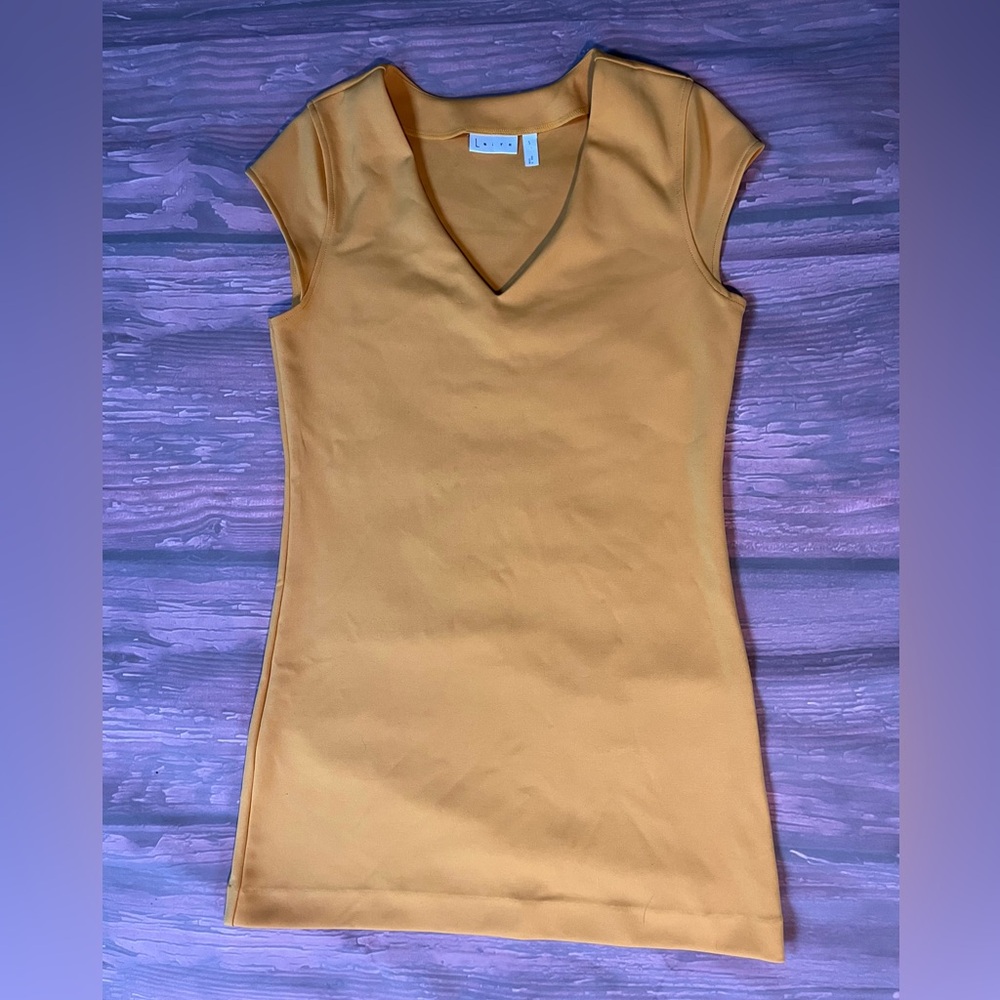 Women’s pre-owned gold dress from Leith size S